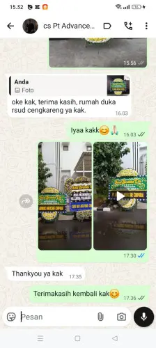 Testimonial Papan Bunga Pernikahan curuglemo
