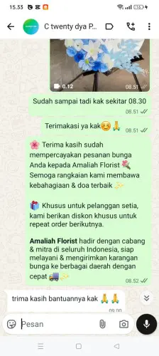 Testimonial Standing Flower curuglemo