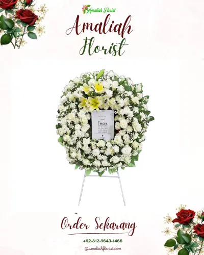 Krans Bunga Duka Cita curuglemo